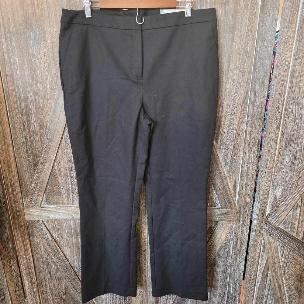 Chico's Pants Women's Size 3R US Size 16R Black Classic Trouser 30" Inseam